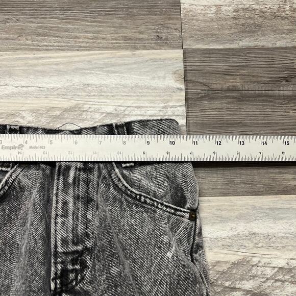 Vintage 80s Levis Acid Wash Black Girls‎ 10 Slim Denim Jeans Black Tab USA Made - Picture 6 of 11